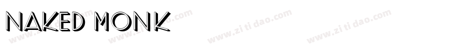 naked monk字体转换
